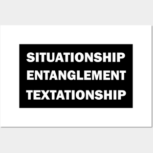 Situationship, Entanglement, Textationship Posters and Art